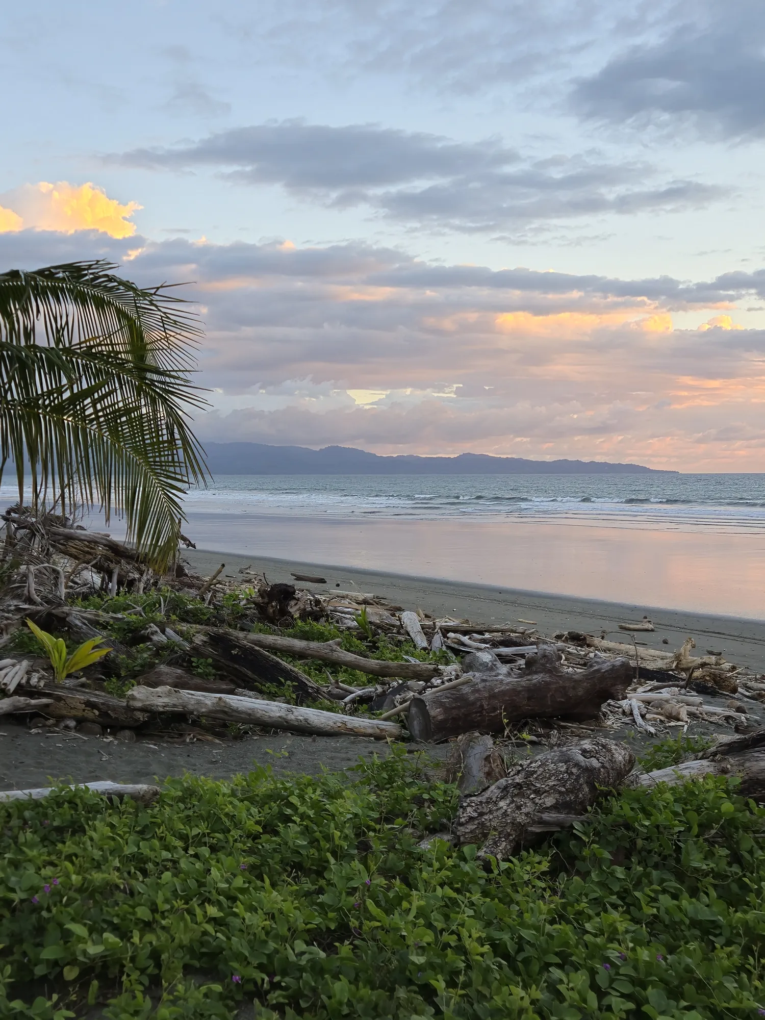 Beach scene at Playa Zancudo, Costa Rica