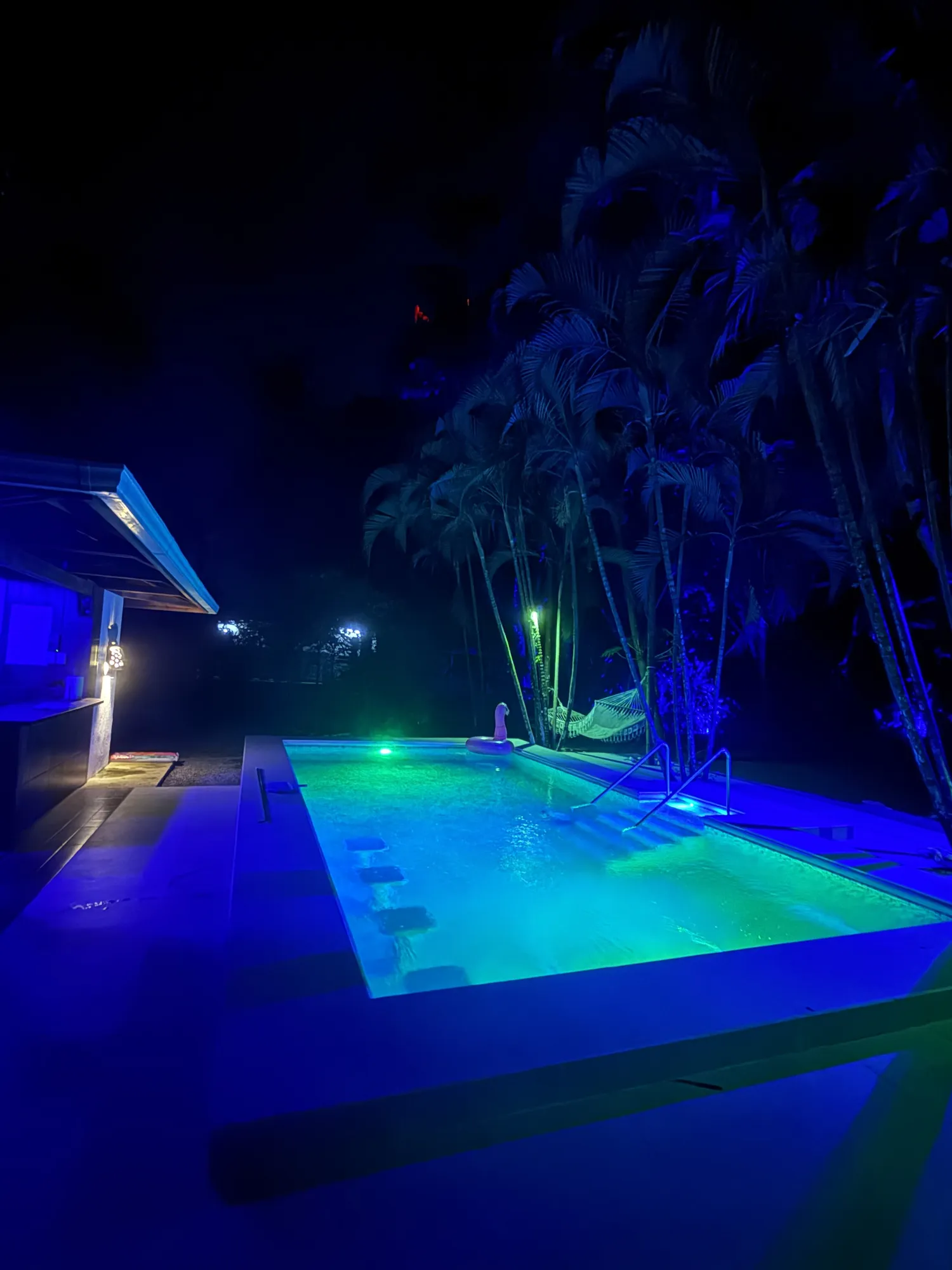 Private pool at Sea Señorita Villa surrounded by Costa Rica jungle