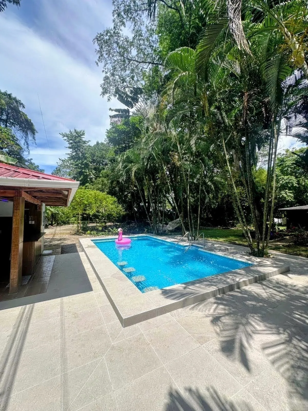 Private pool at Sea Señorita Villa with jungle views