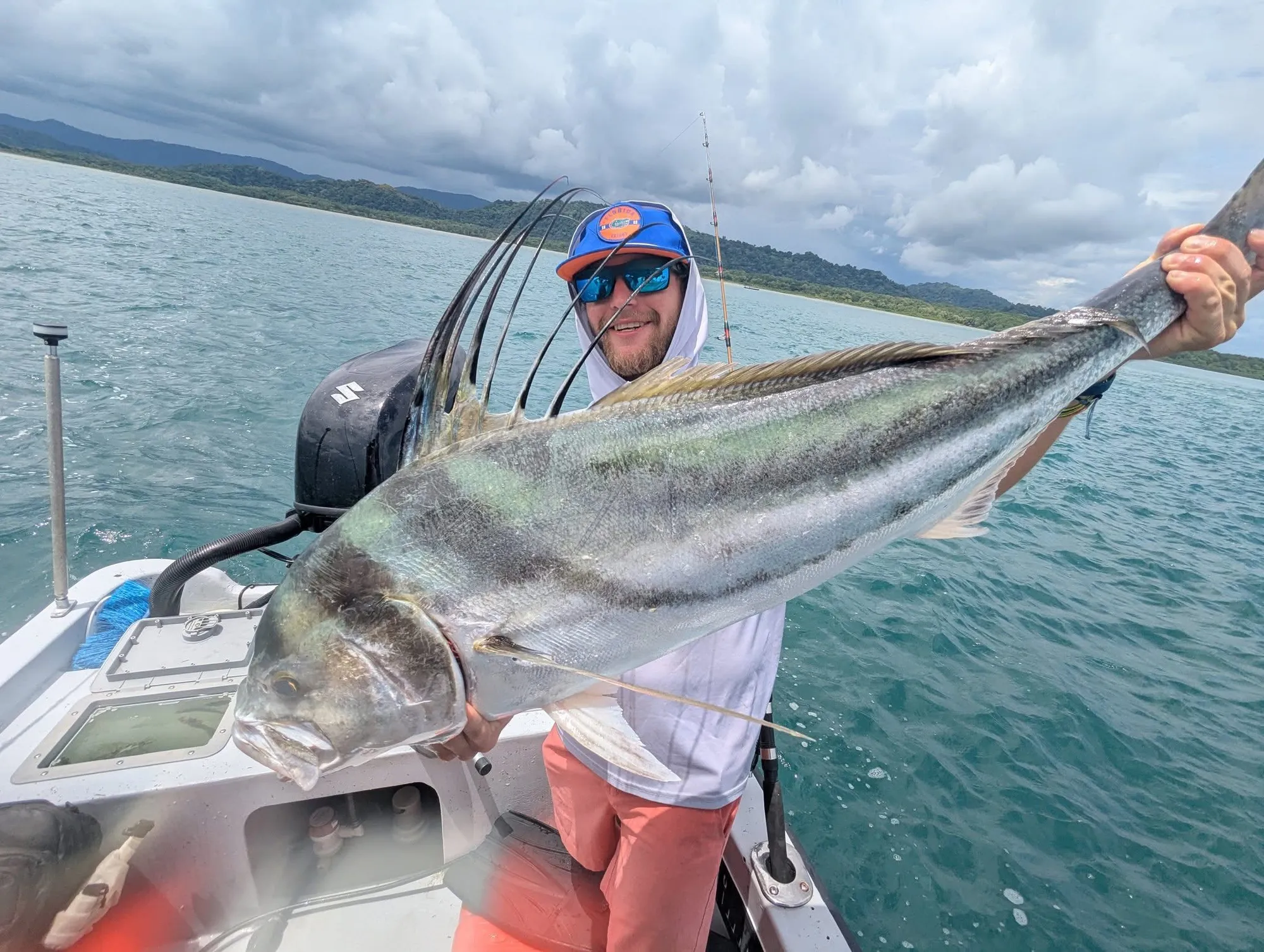 Roosterfish caught near Playa Zancudo, Costa Rica
